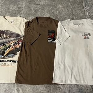 Boys Abercrombie Kids Set Of Three Graphic Tees - size 11/12